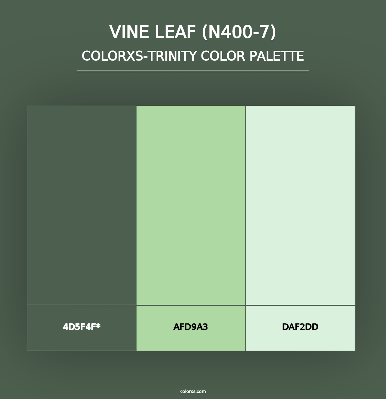 Vine Leaf (N400-7) - Colorxs Trinity Palette