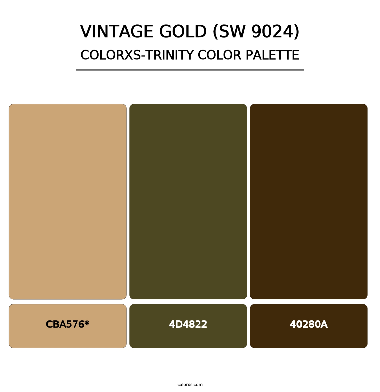 Vintage Gold (SW 9024) - Colorxs Trinity Palette