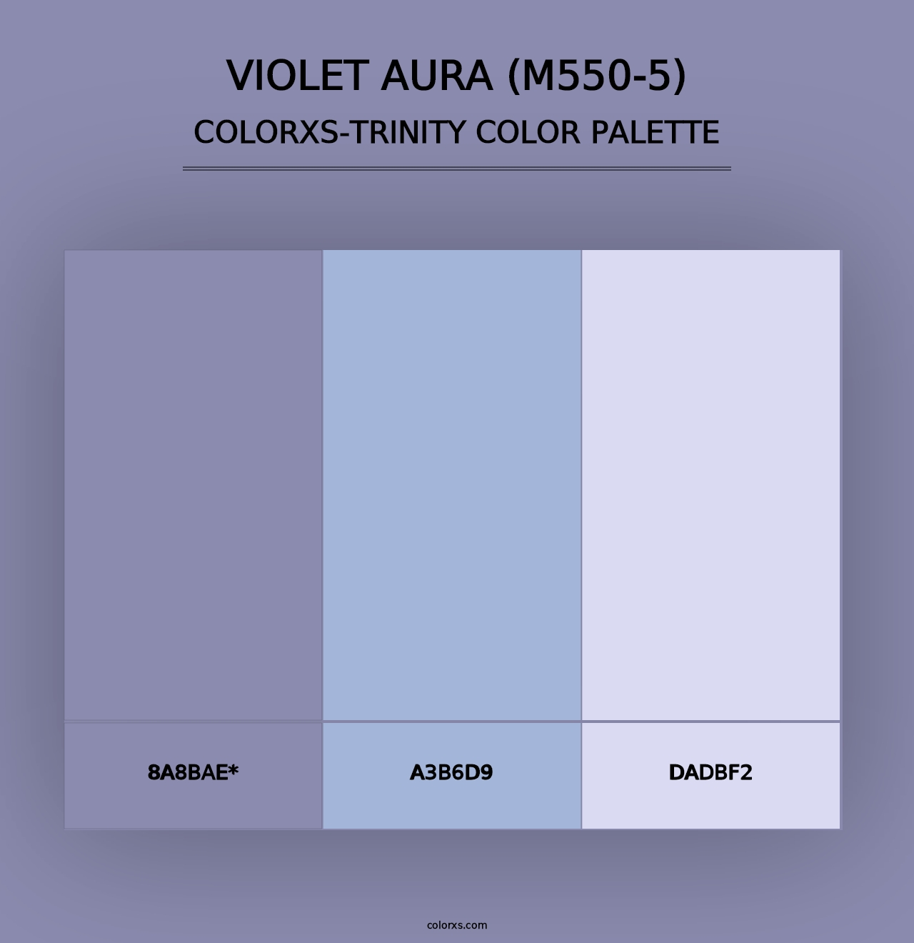 Violet Aura (M550-5) - Colorxs Trinity Palette