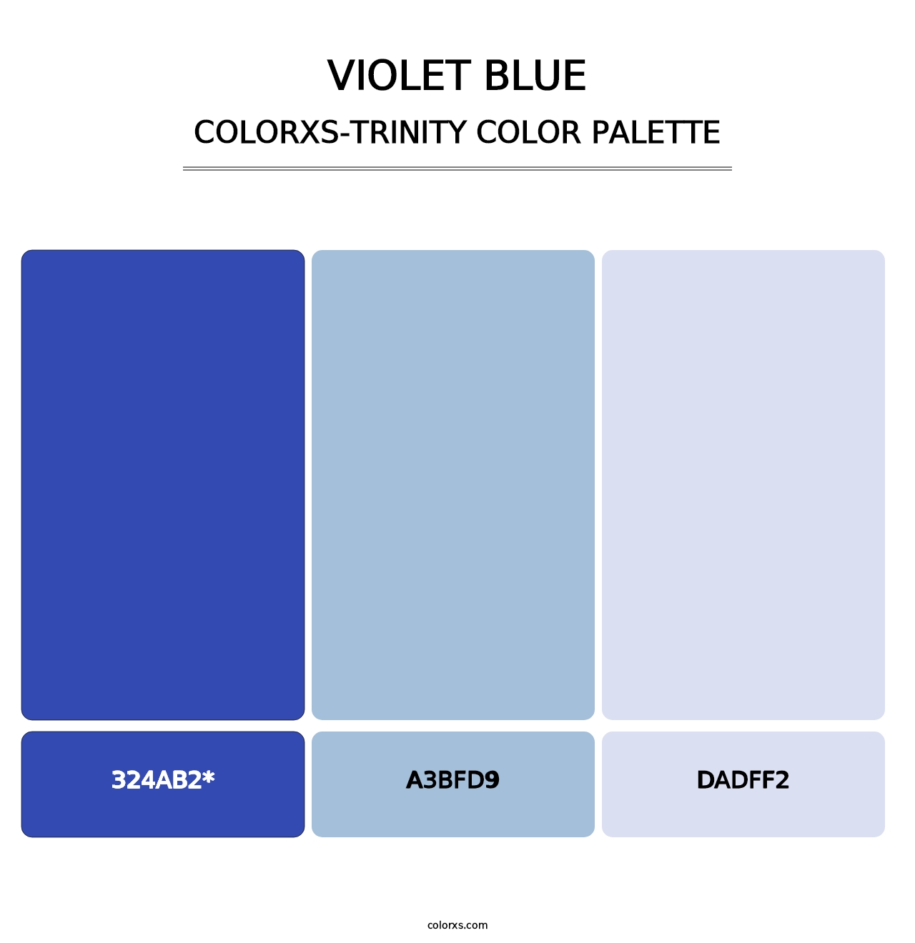 Violet Blue - Colorxs Trinity Palette