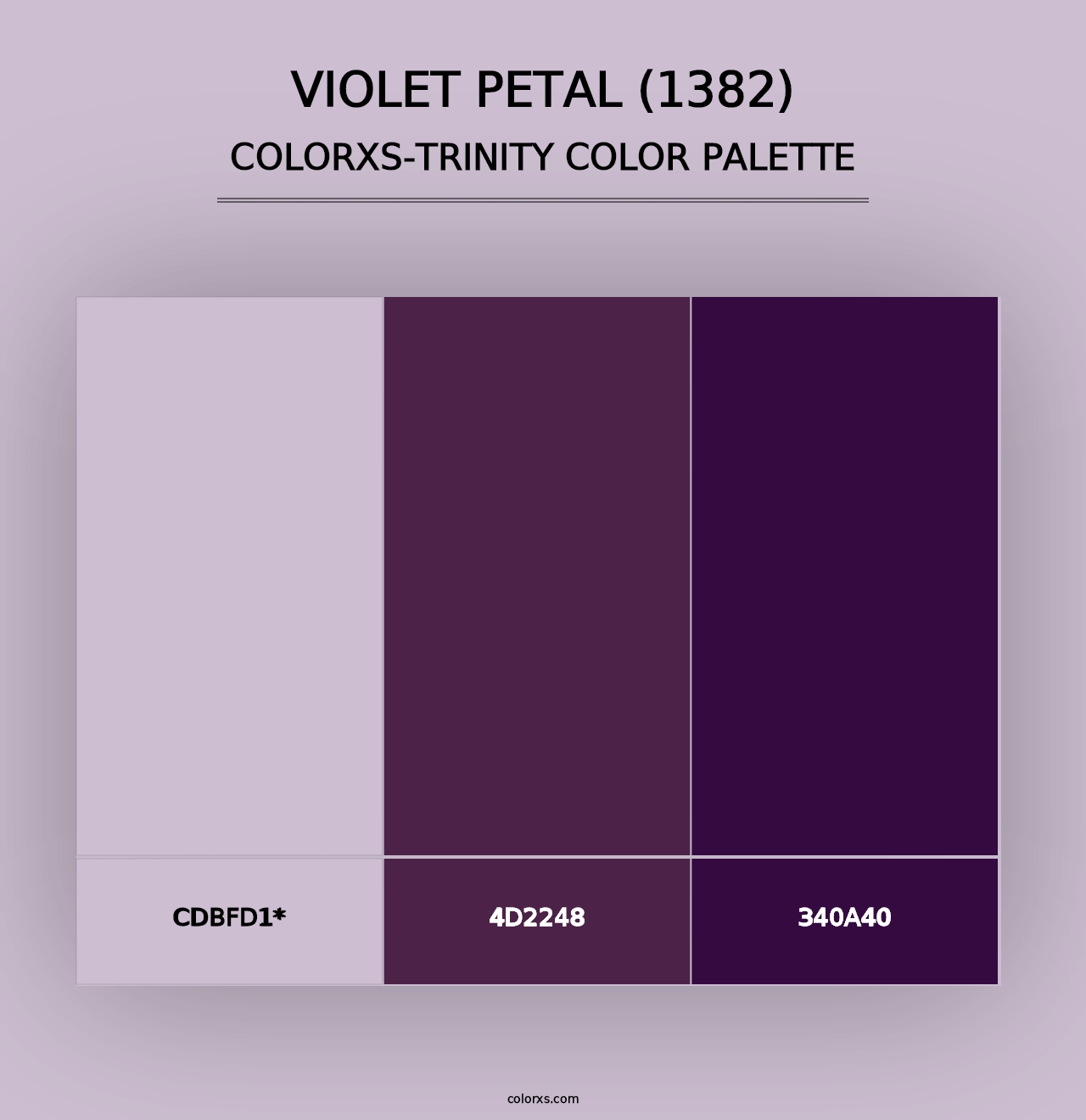 Violet Petal (1382) - Colorxs Trinity Palette