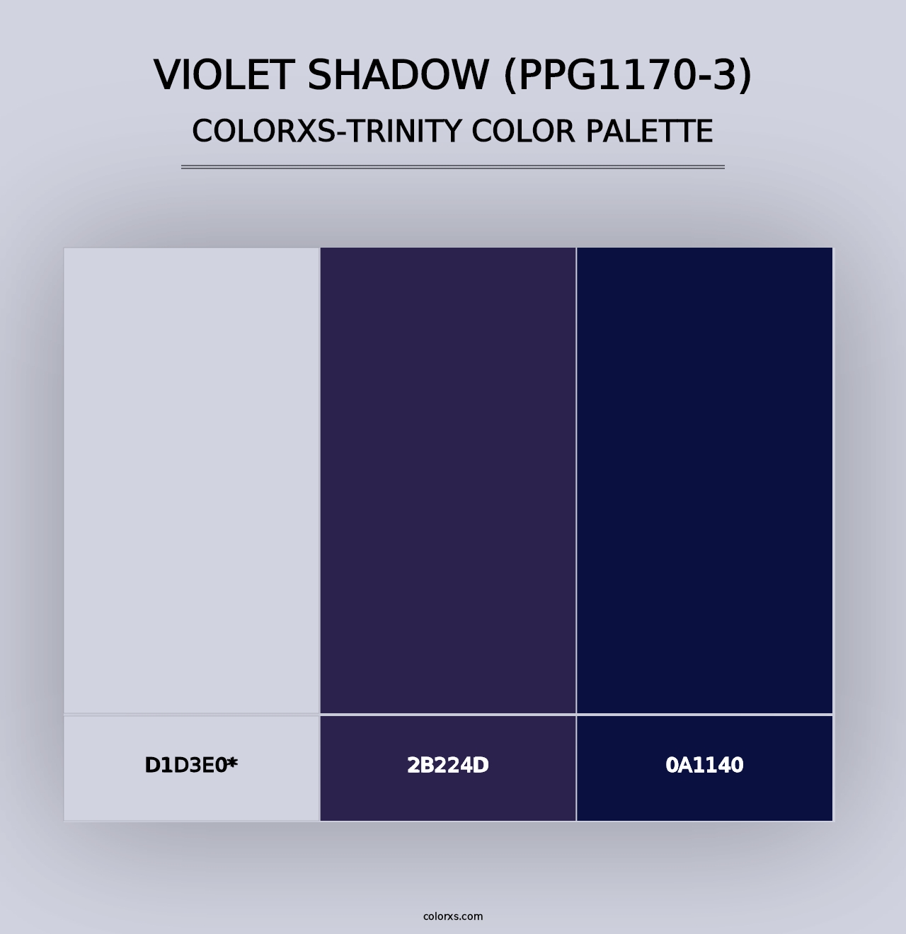 Violet Shadow (PPG1170-3) - Colorxs Trinity Palette