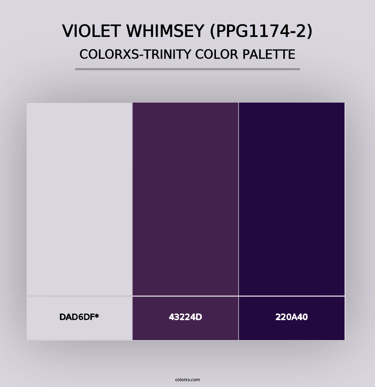 Violet Whimsey (PPG1174-2) - Colorxs Trinity Palette