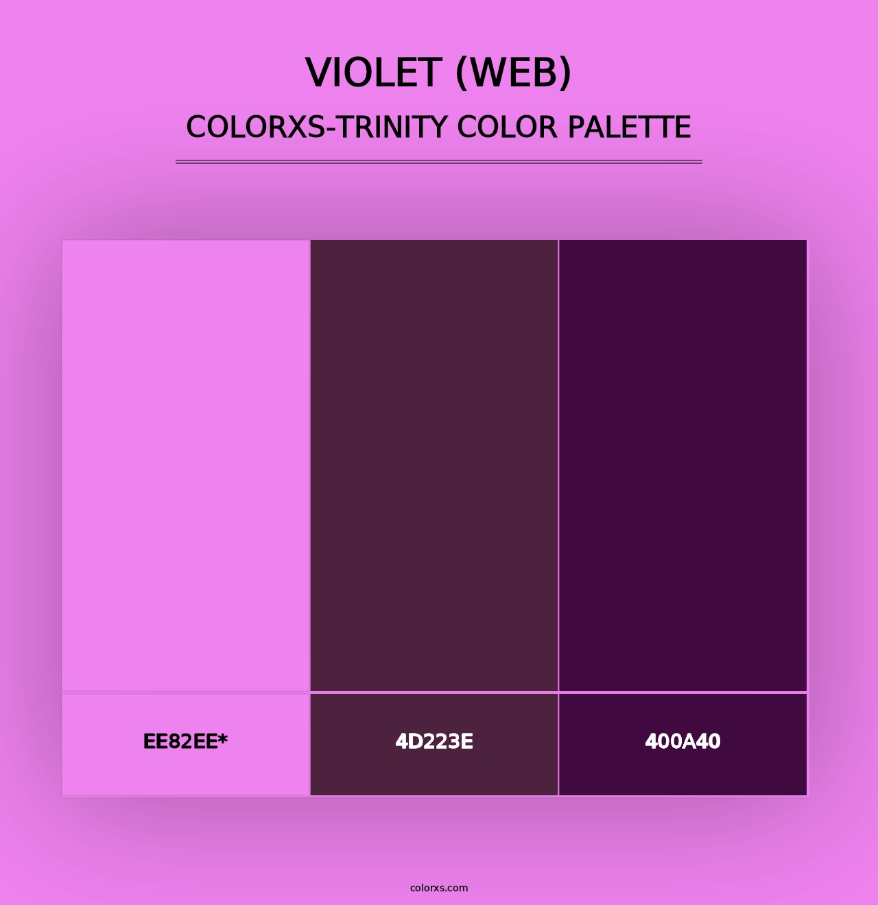 Violet (web) - Colorxs Trinity Palette