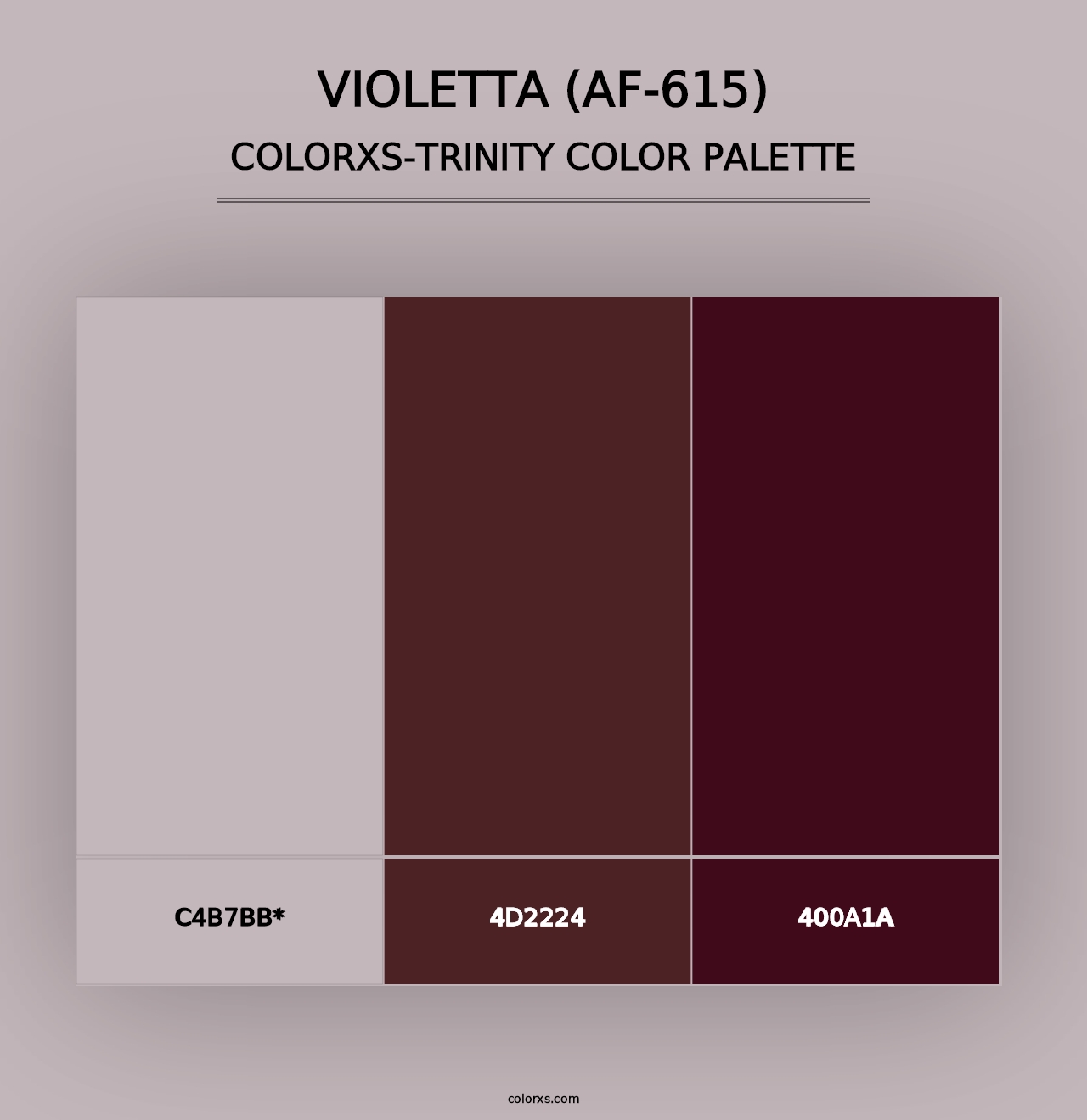 Violetta (AF-615) - Colorxs Trinity Palette