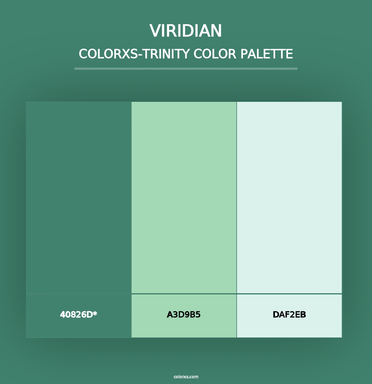 Viridian - Colorxs Trinity Palette