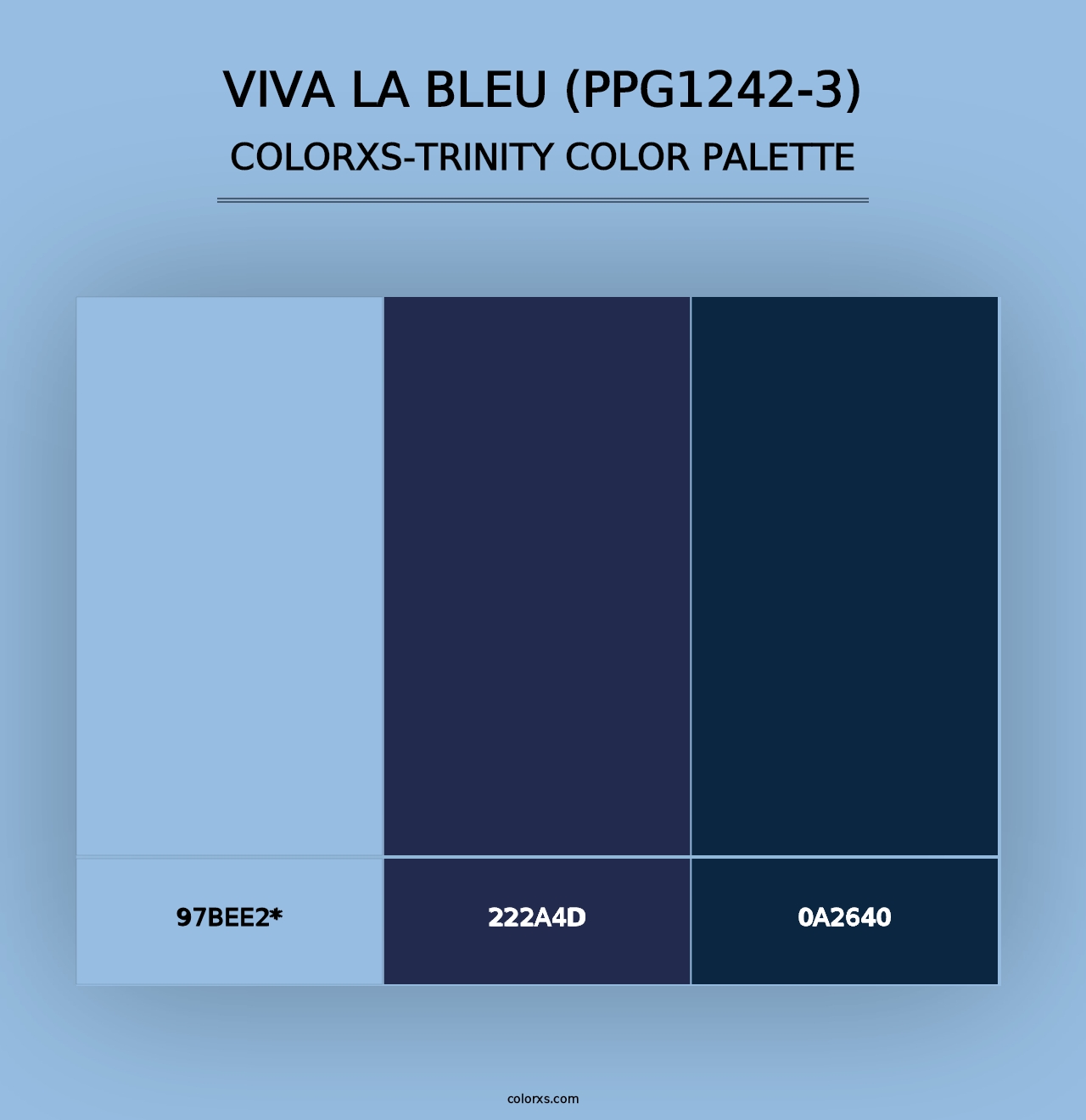 Viva La Bleu (PPG1242-3) - Colorxs Trinity Palette