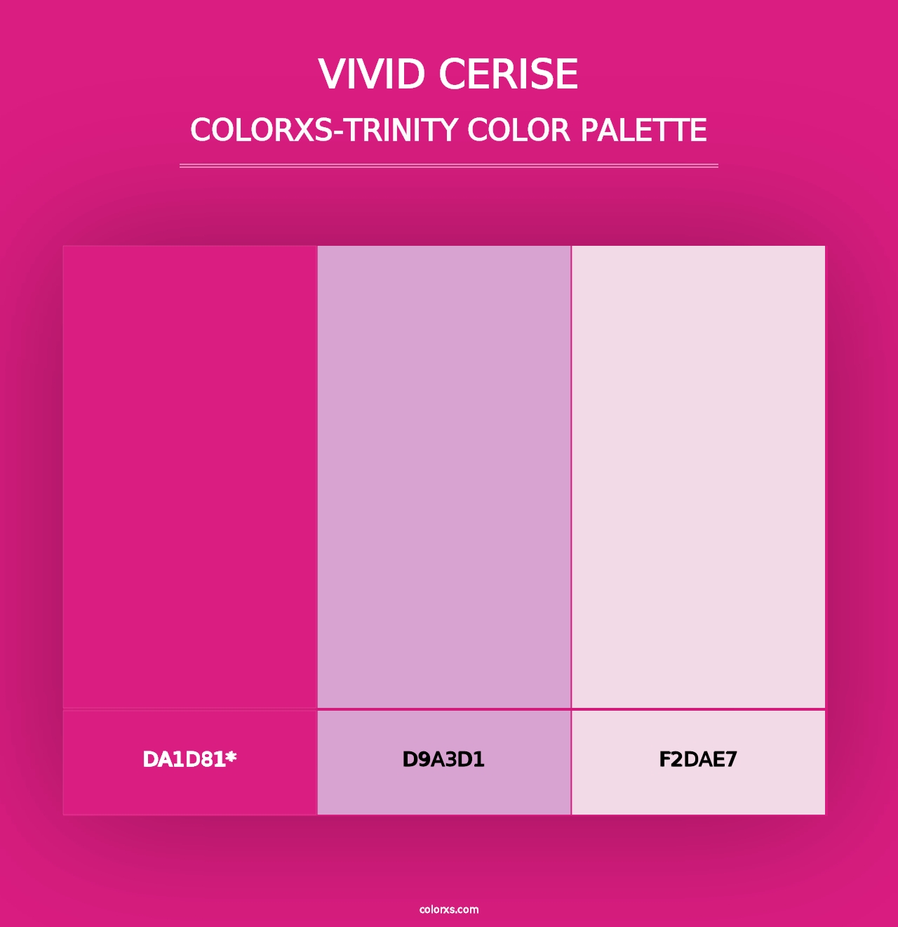 Vivid Cerise - Colorxs Trinity Palette