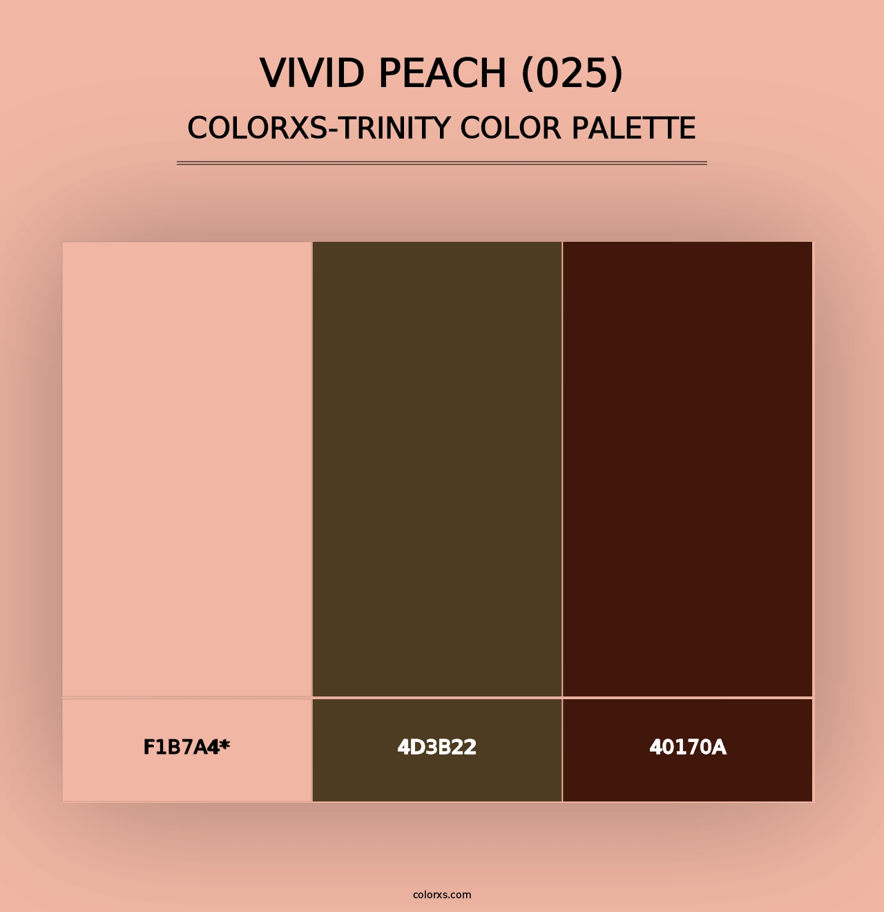 Vivid Peach (025) - Colorxs Trinity Palette