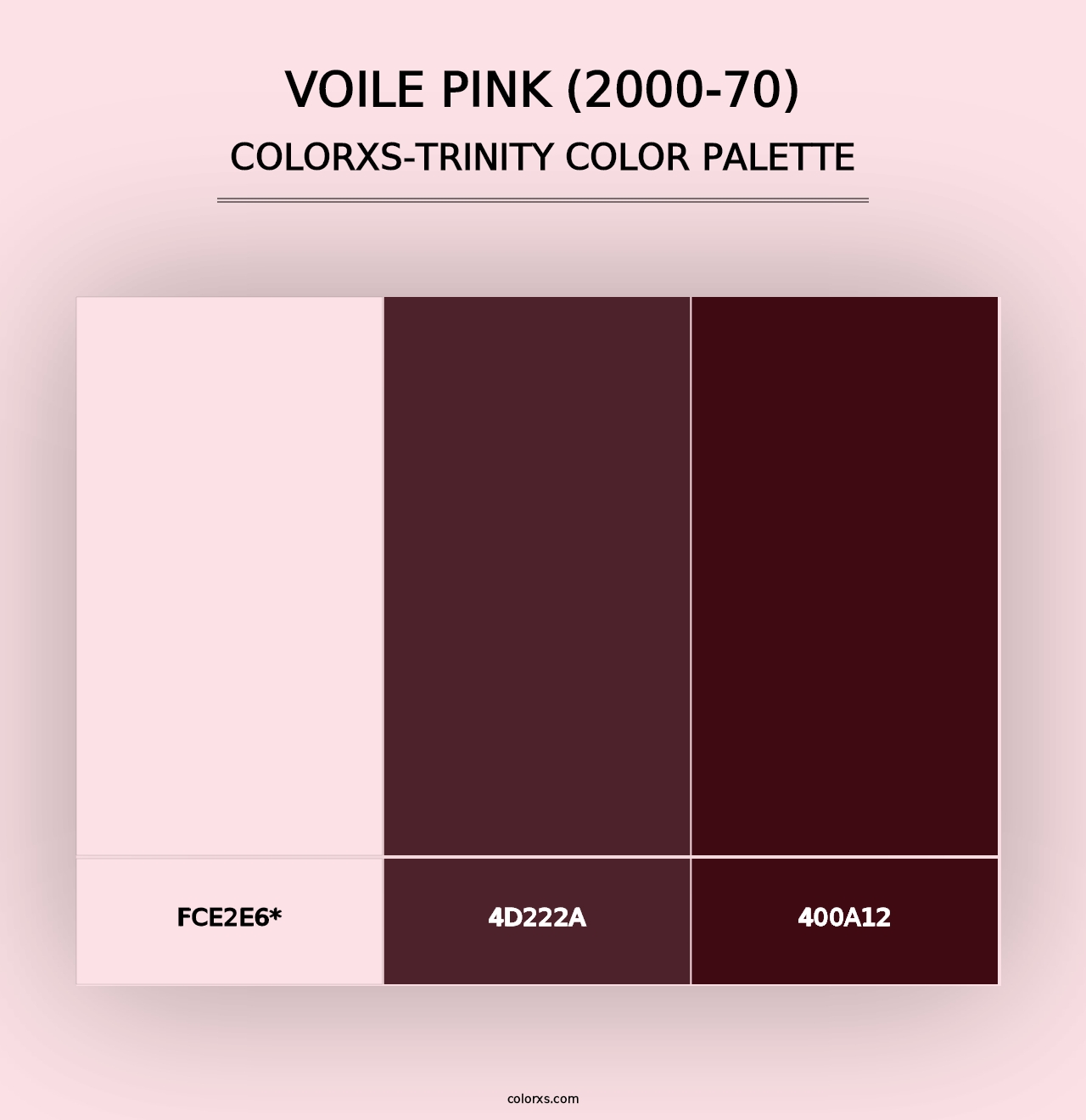 Voile Pink (2000-70) - Colorxs Trinity Palette