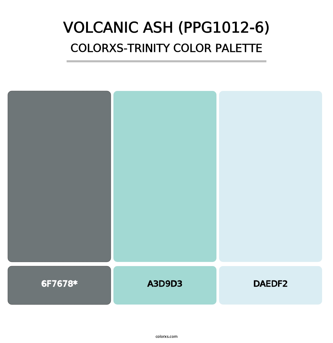 Volcanic Ash (PPG1012-6) - Colorxs Trinity Palette