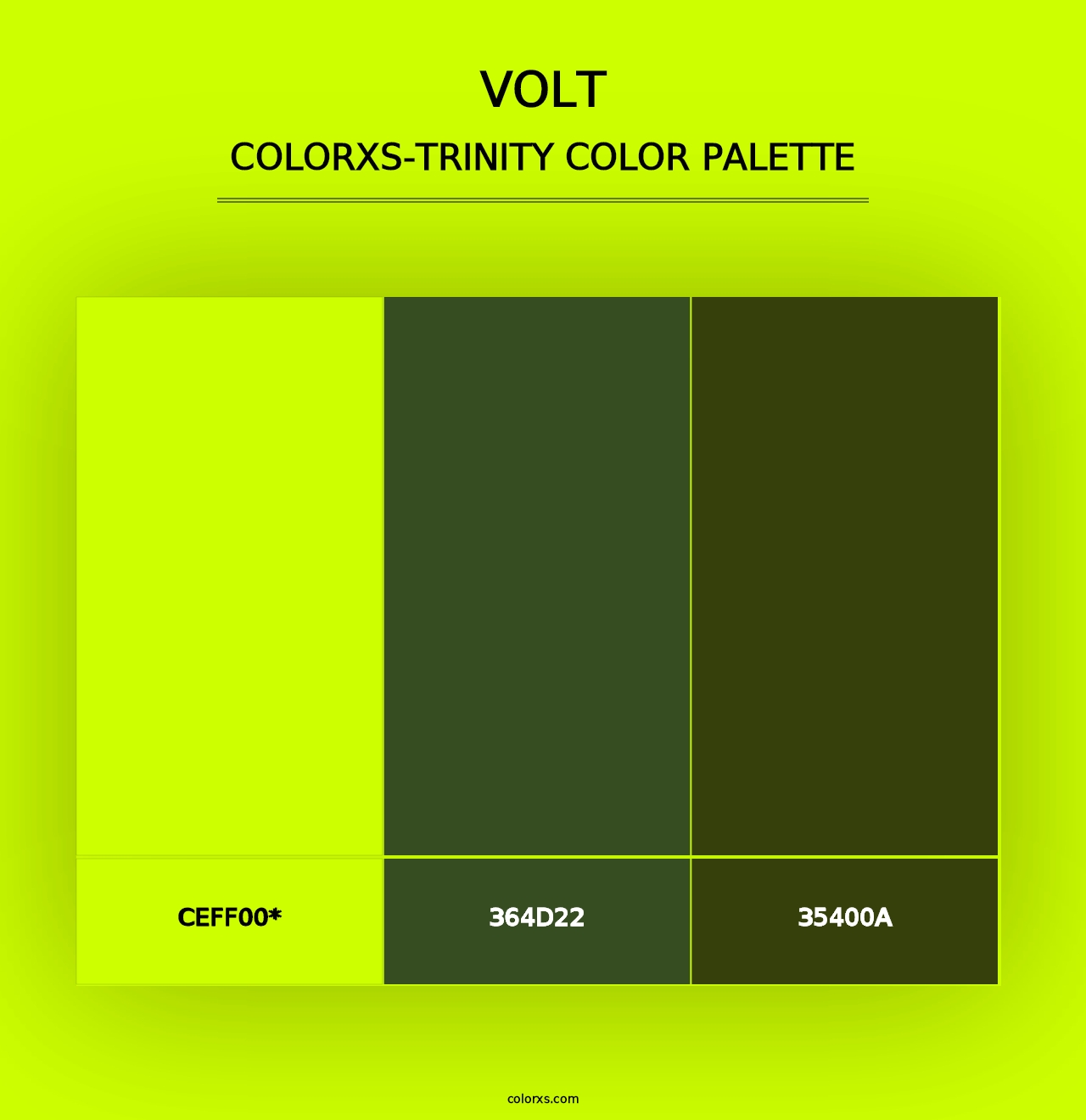 Volt - Colorxs Trinity Palette