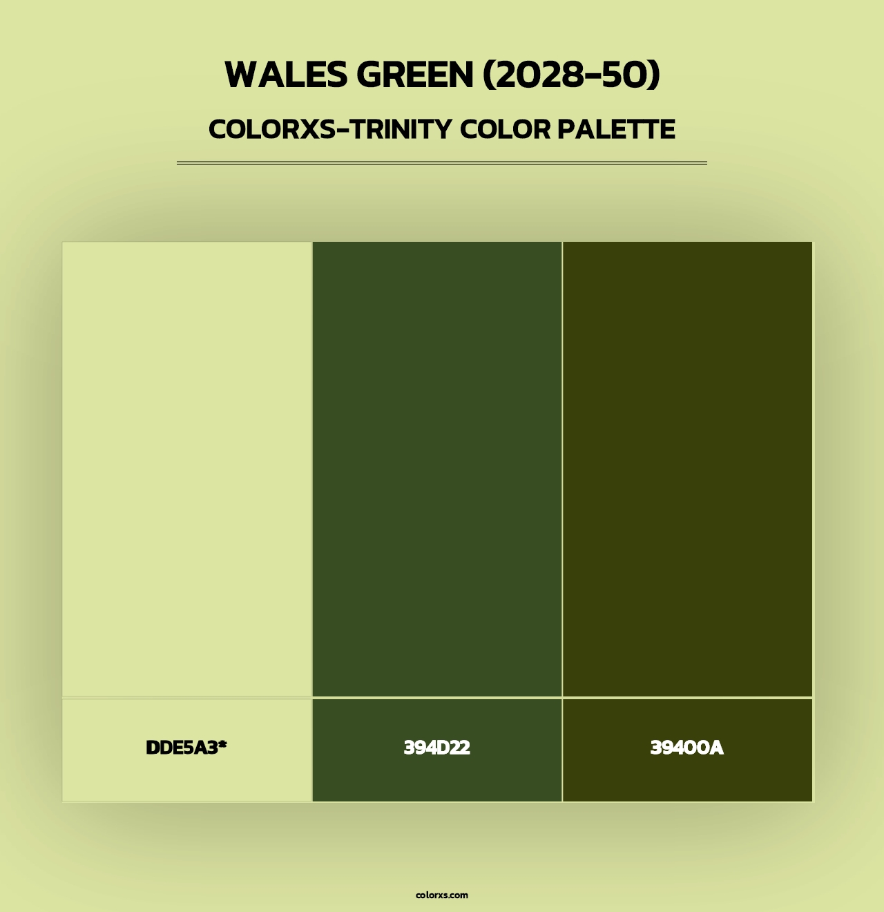 Wales Green (2028-50) - Colorxs Trinity Palette