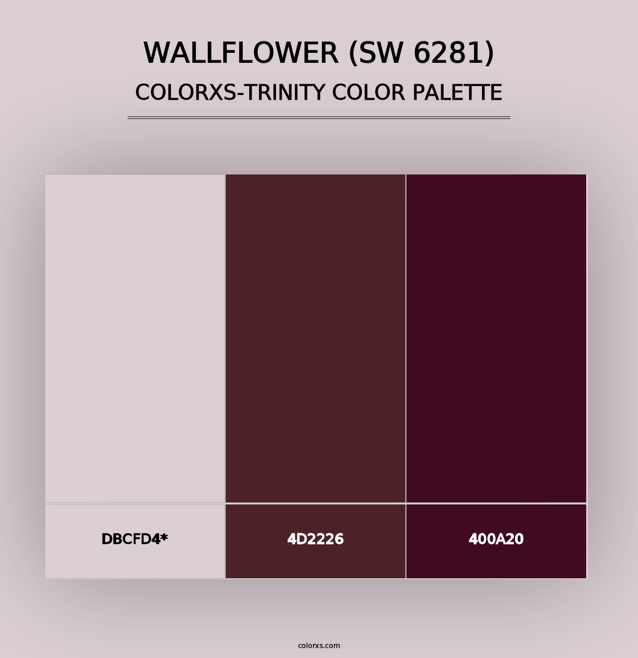 Wallflower (SW 6281) - Colorxs Trinity Palette