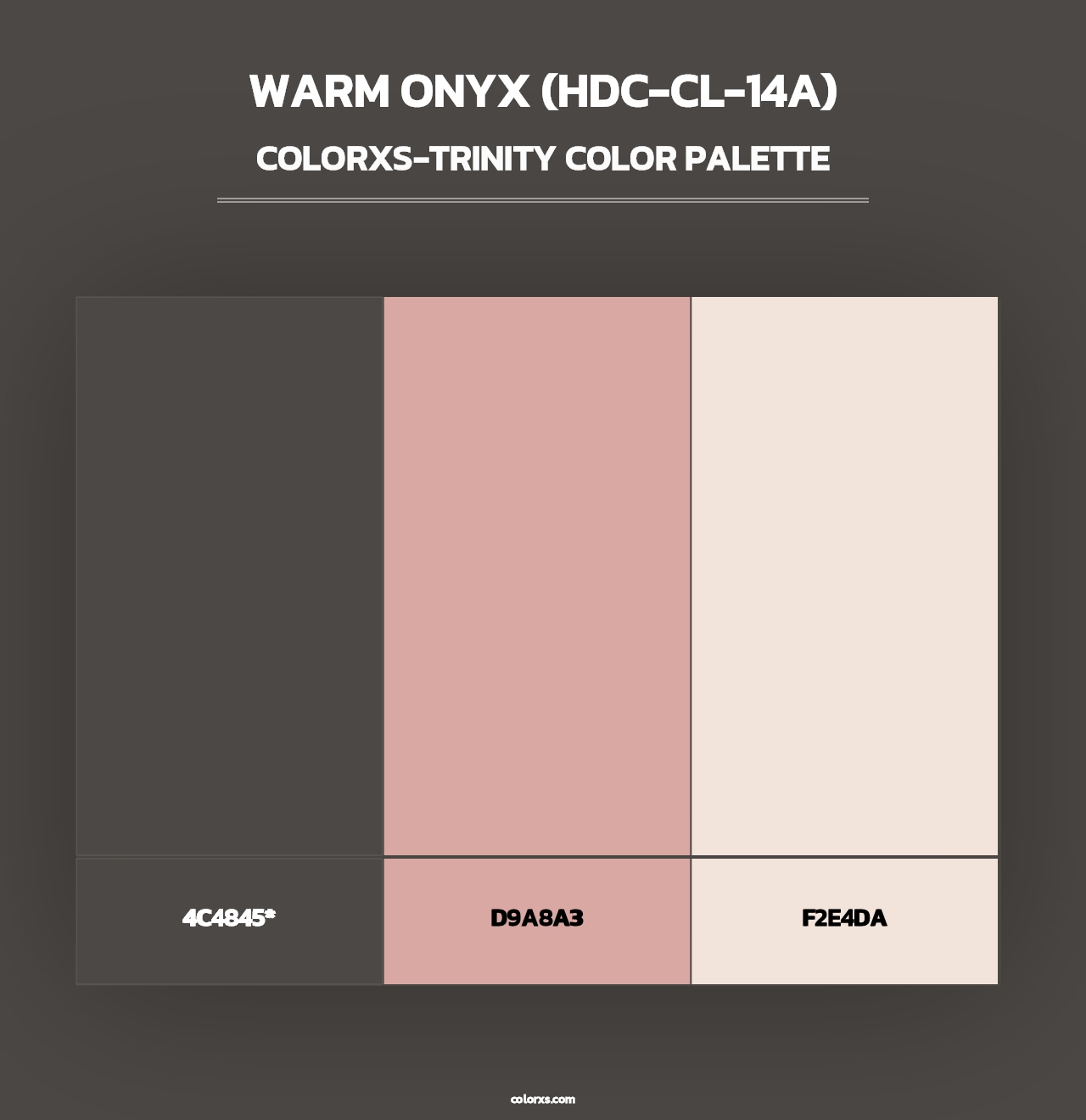 Warm Onyx (HDC-CL-14A) - Colorxs Trinity Palette