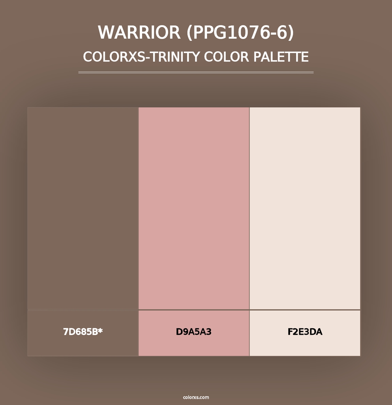 Warrior (PPG1076-6) - Colorxs Trinity Palette