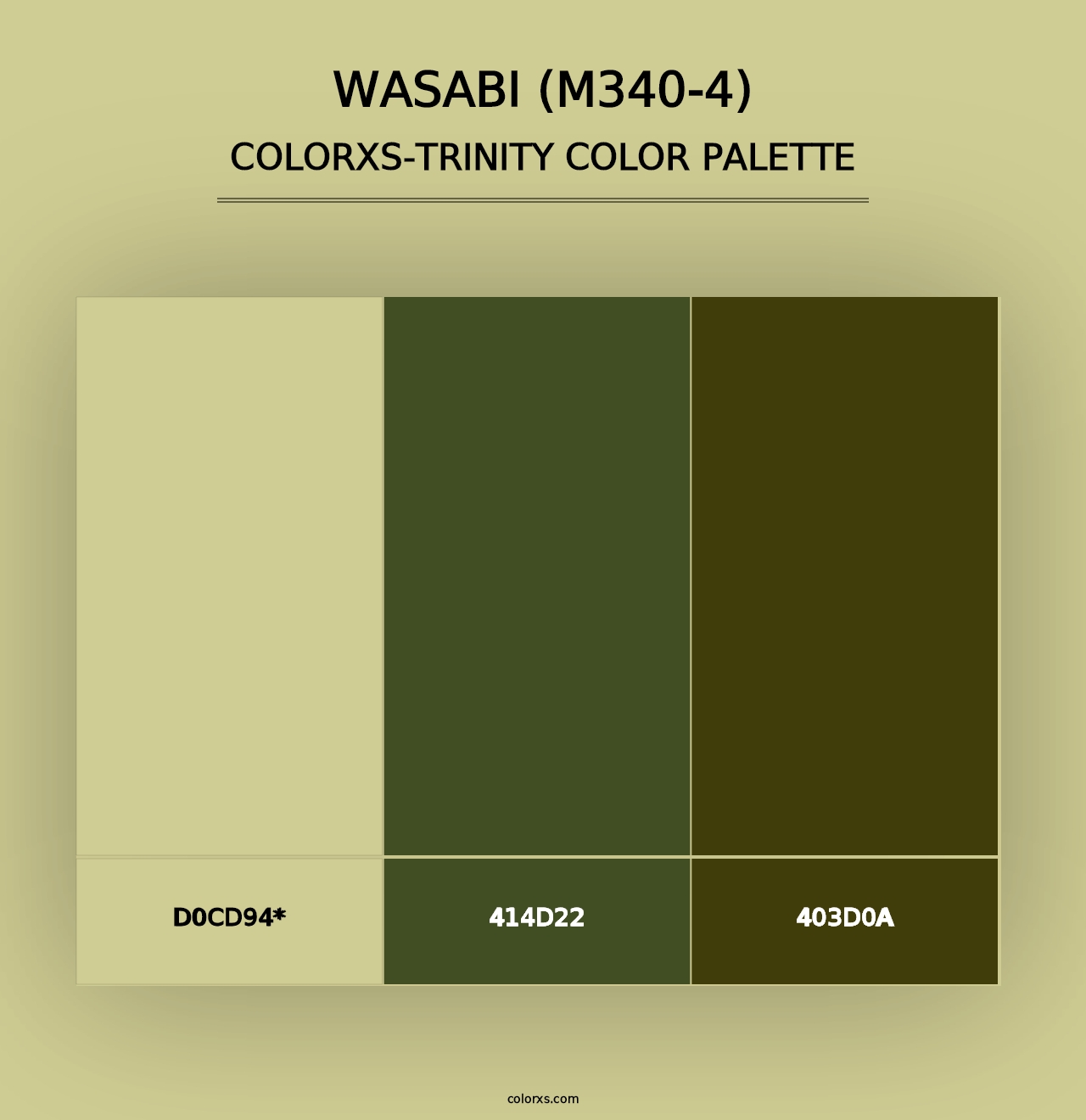 Wasabi (M340-4) - Colorxs Trinity Palette