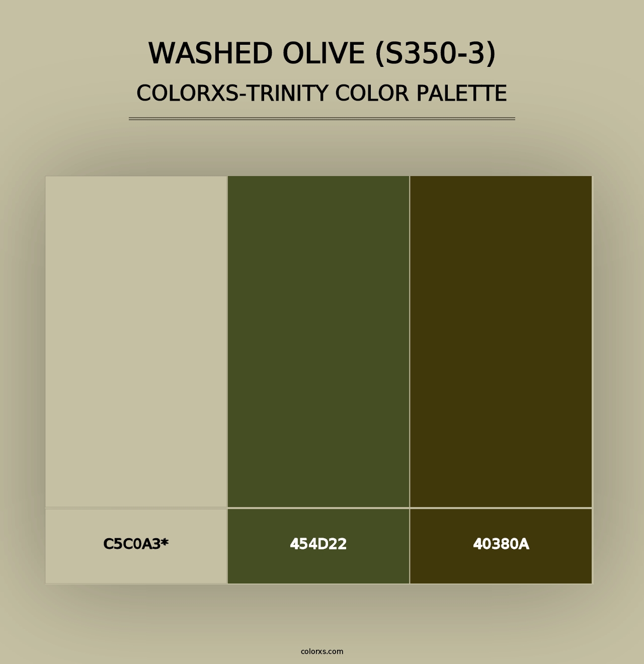 Washed Olive (S350-3) - Colorxs Trinity Palette