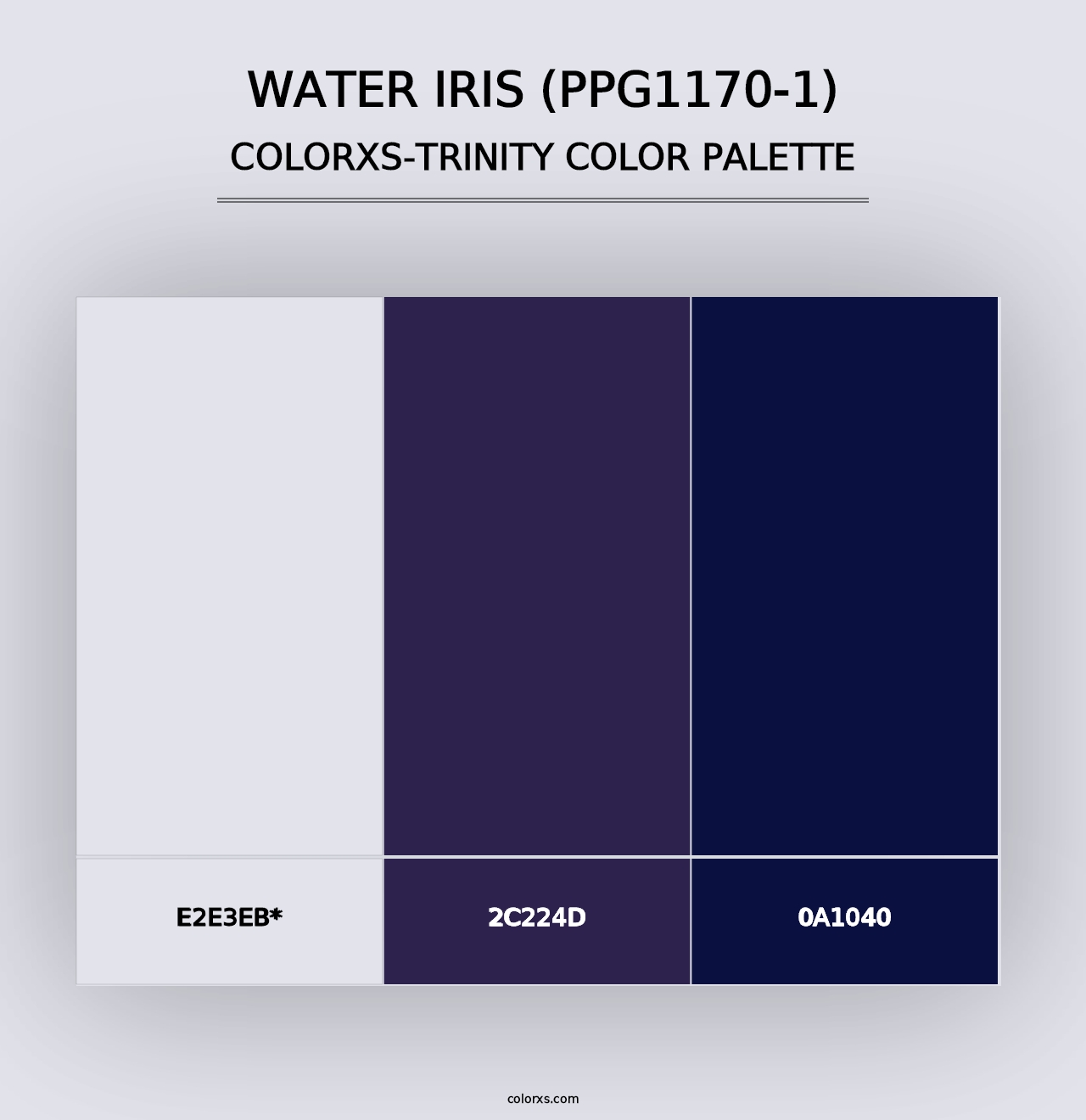 Water Iris (PPG1170-1) - Colorxs Trinity Palette