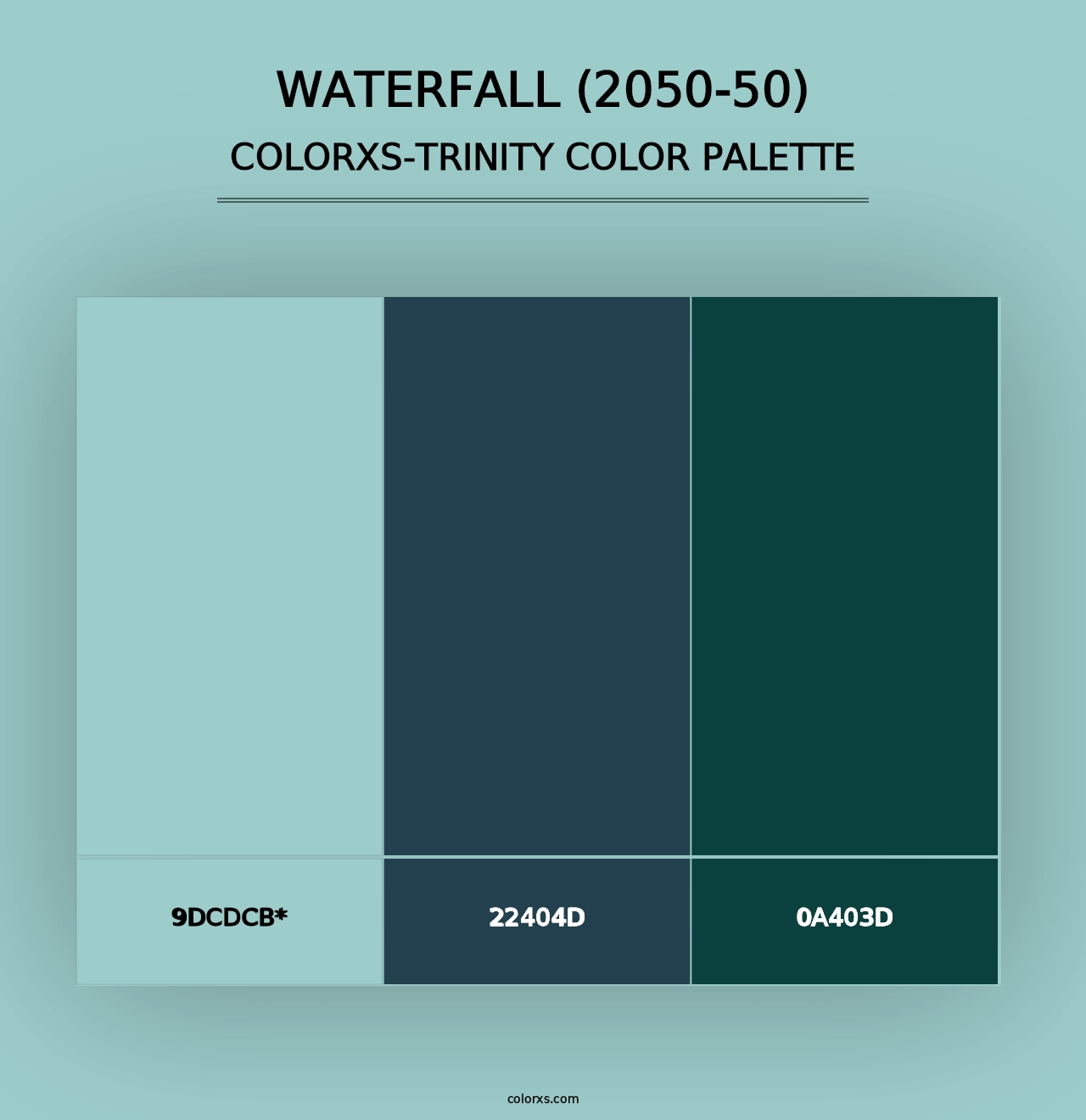 Waterfall (2050-50) - Colorxs Trinity Palette