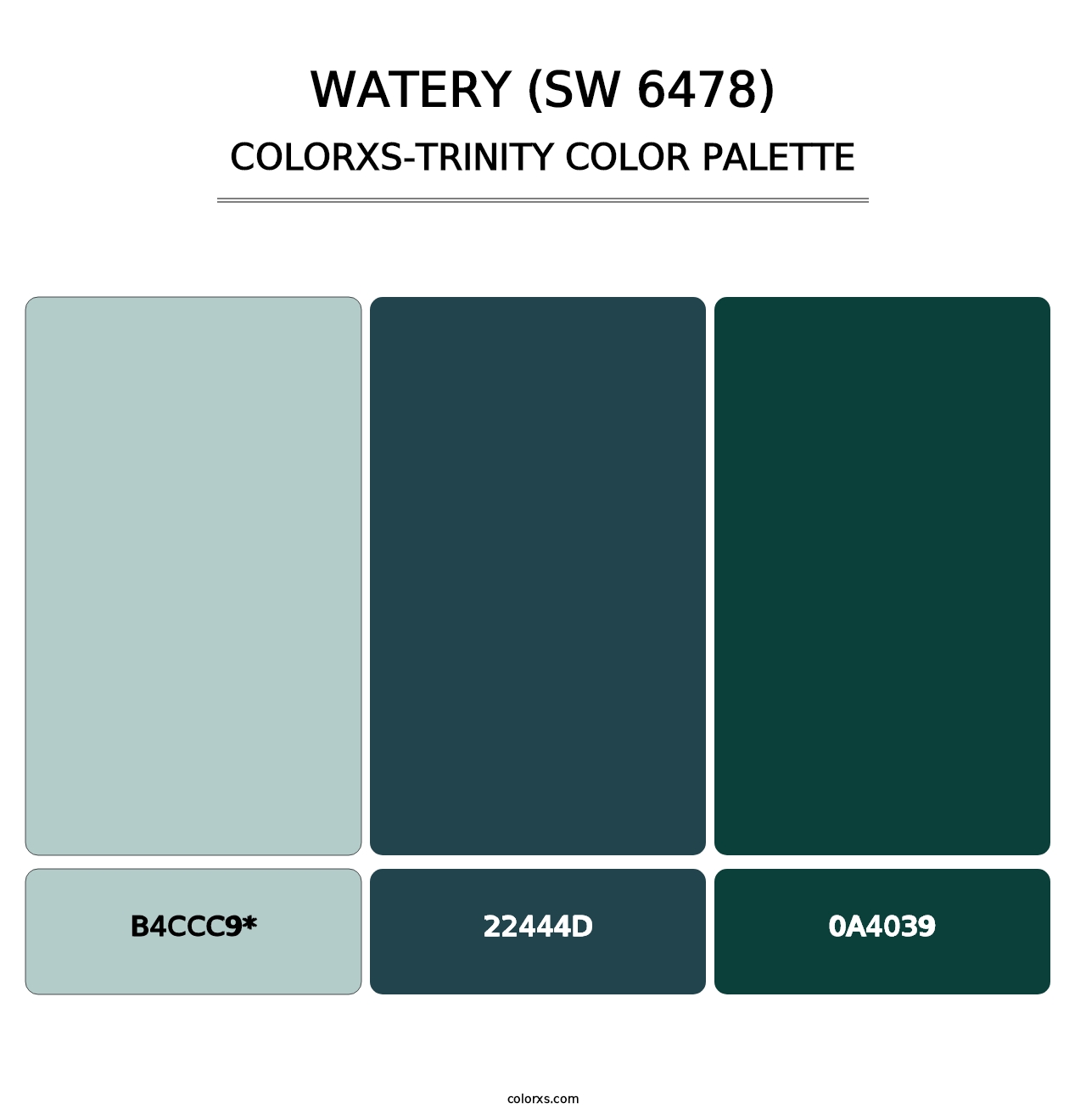 Watery (SW 6478) - Colorxs Trinity Palette