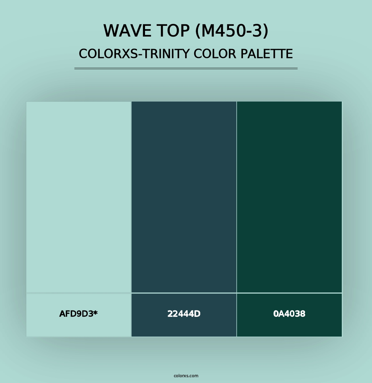 Wave Top (M450-3) - Colorxs Trinity Palette