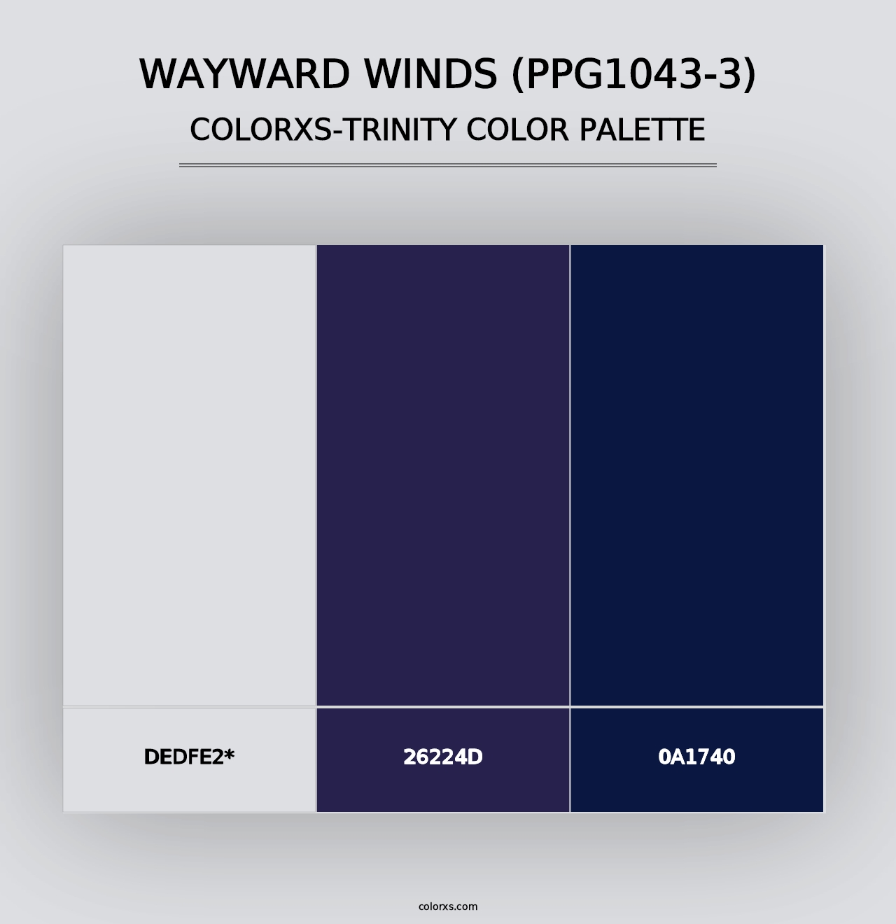 Wayward Winds (PPG1043-3) - Colorxs Trinity Palette