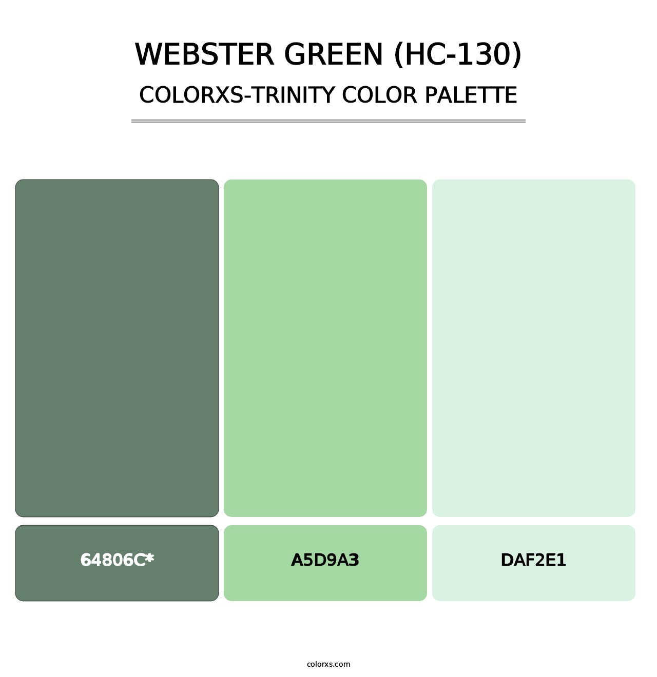 Webster Green (HC-130) - Colorxs Trinity Palette