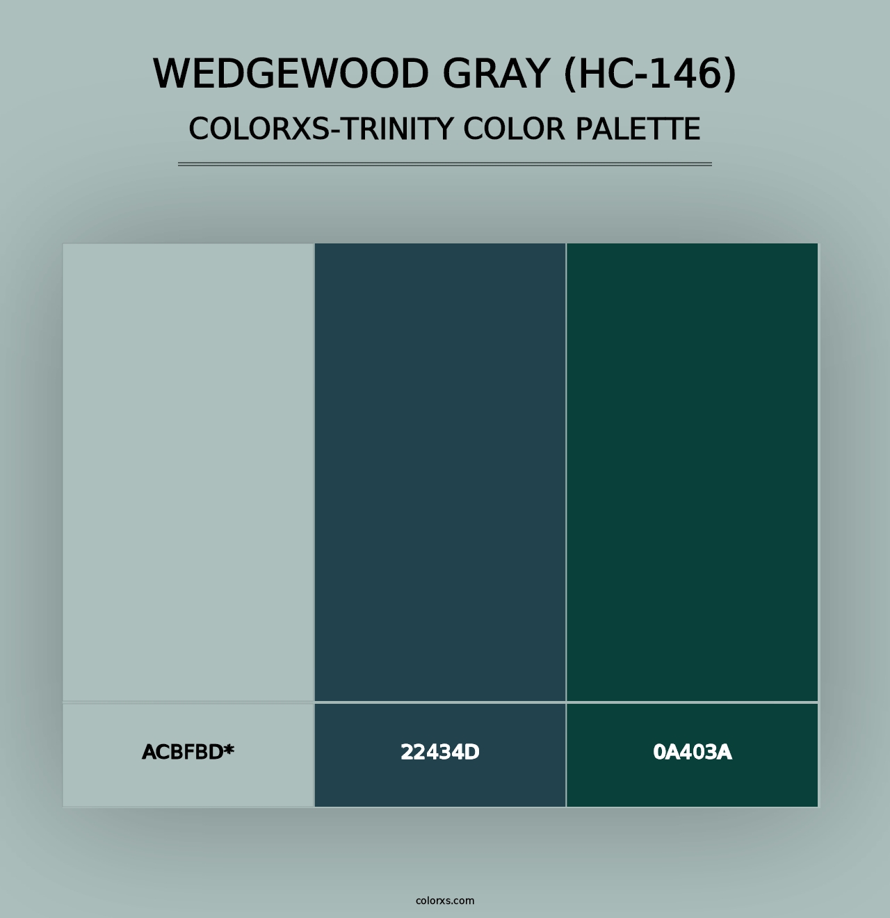 Wedgewood Gray (HC-146) - Colorxs Trinity Palette