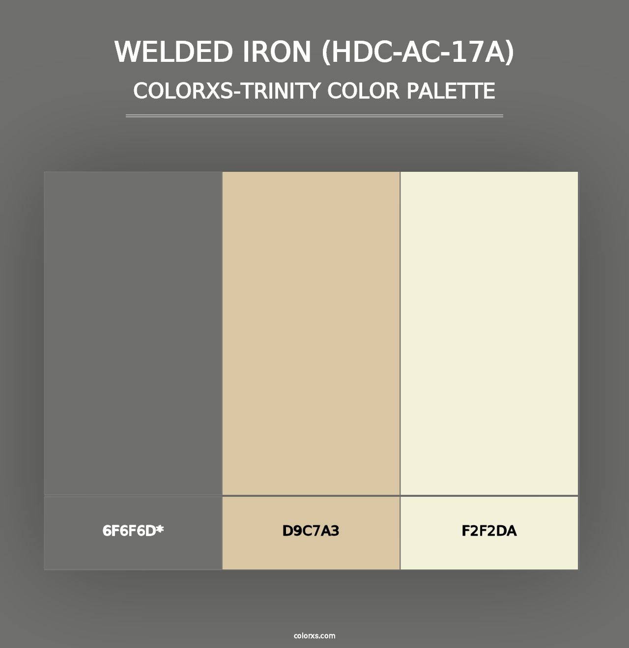 Welded Iron (HDC-AC-17A) - Colorxs Trinity Palette