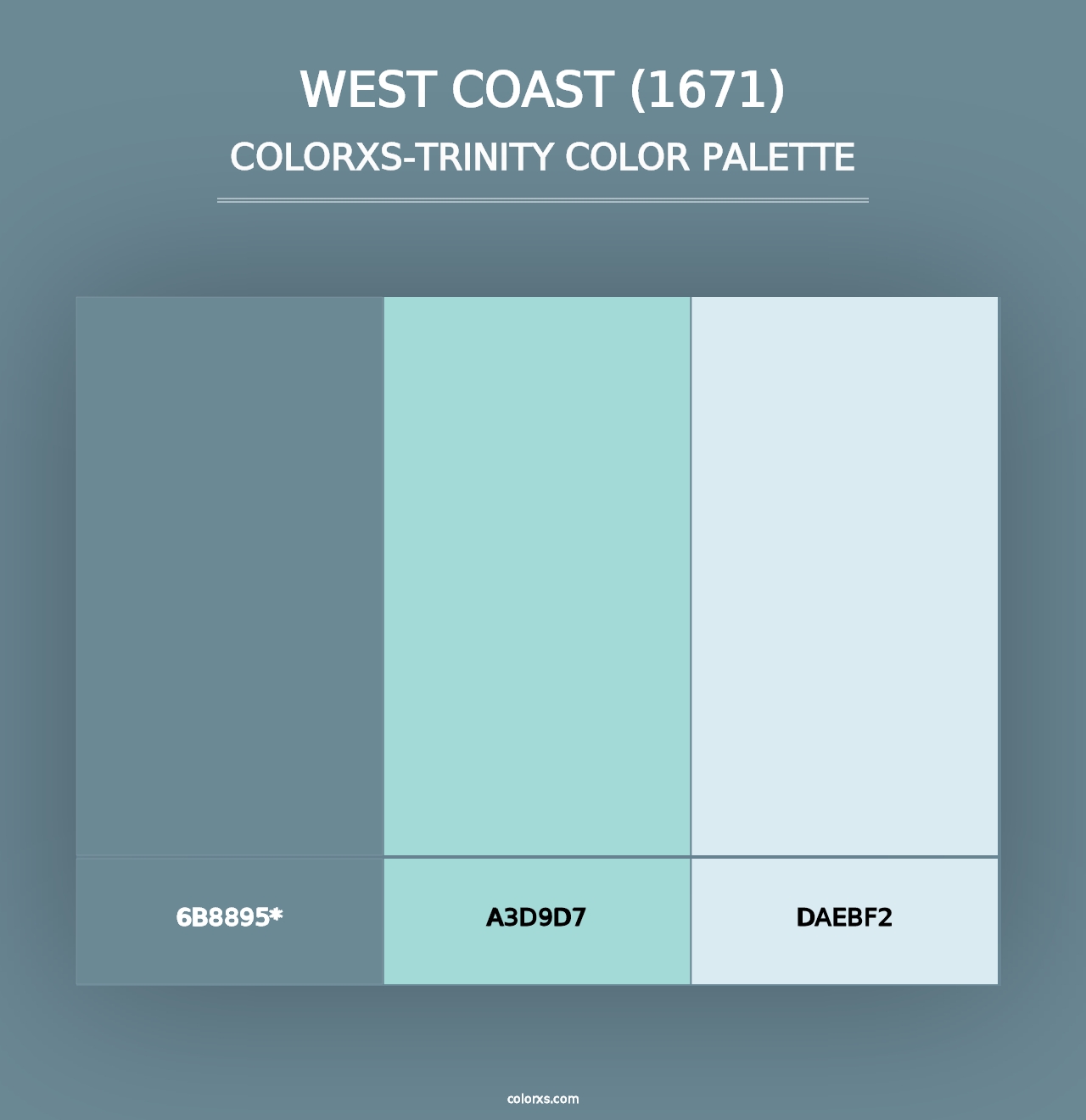 West Coast (1671) - Colorxs Trinity Palette