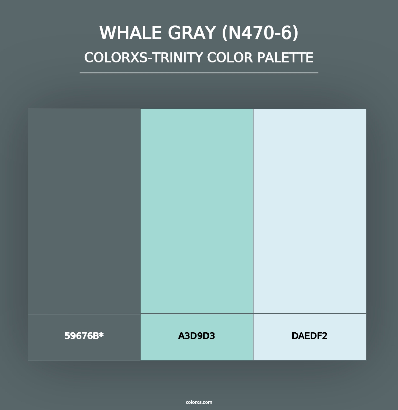 Whale Gray (N470-6) - Colorxs Trinity Palette