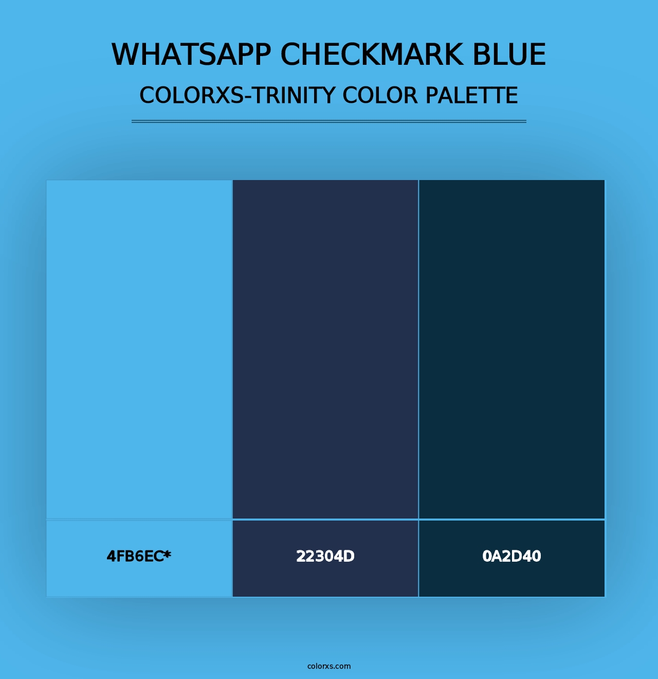 WhatsApp Checkmark Blue - Colorxs Trinity Palette