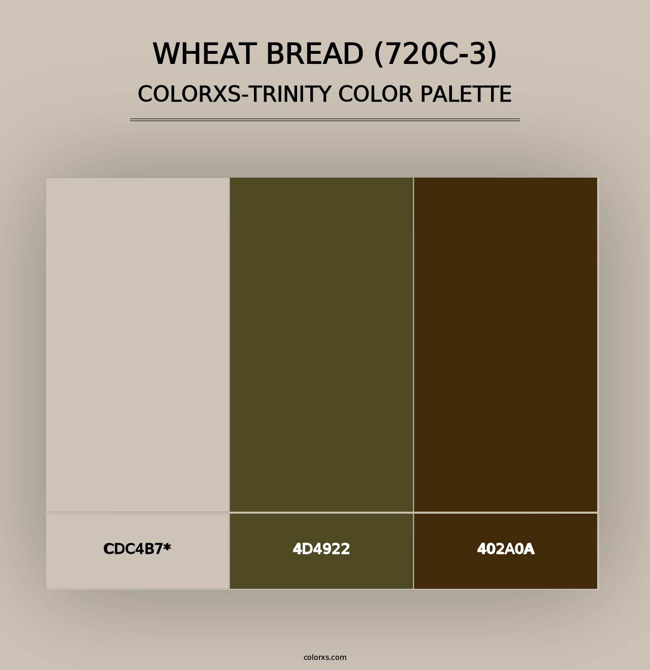 Wheat Bread (720C-3) - Colorxs Trinity Palette