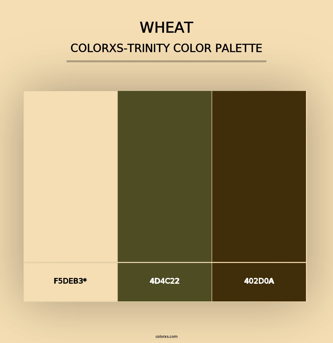 Wheat - Colorxs Trinity Palette