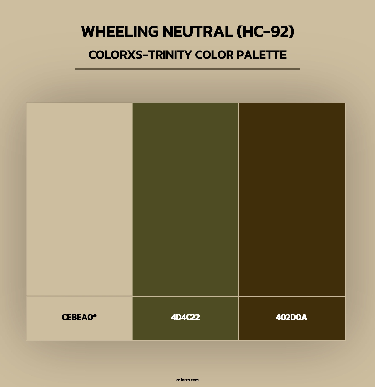 Wheeling Neutral (HC-92) - Colorxs Trinity Palette