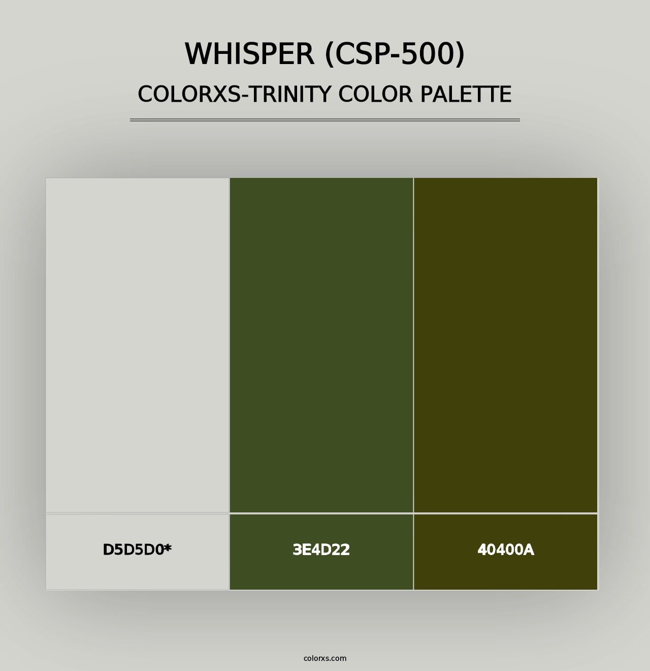 Whisper (CSP-500) - Colorxs Trinity Palette