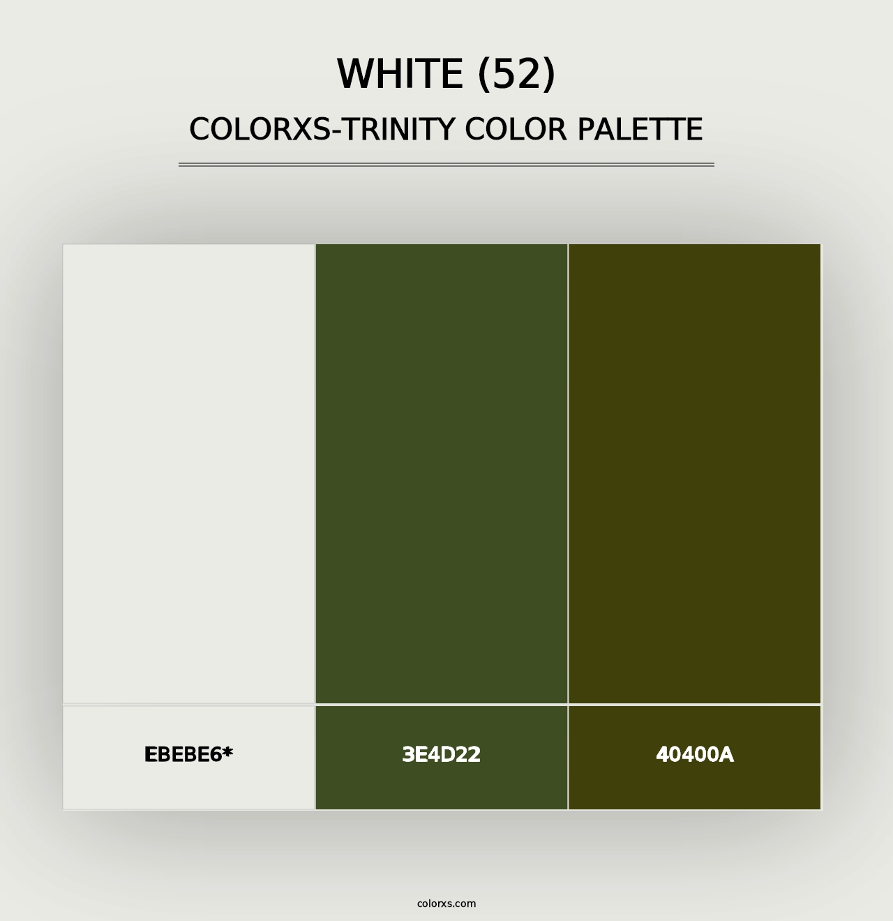 White (52) - Colorxs Trinity Palette