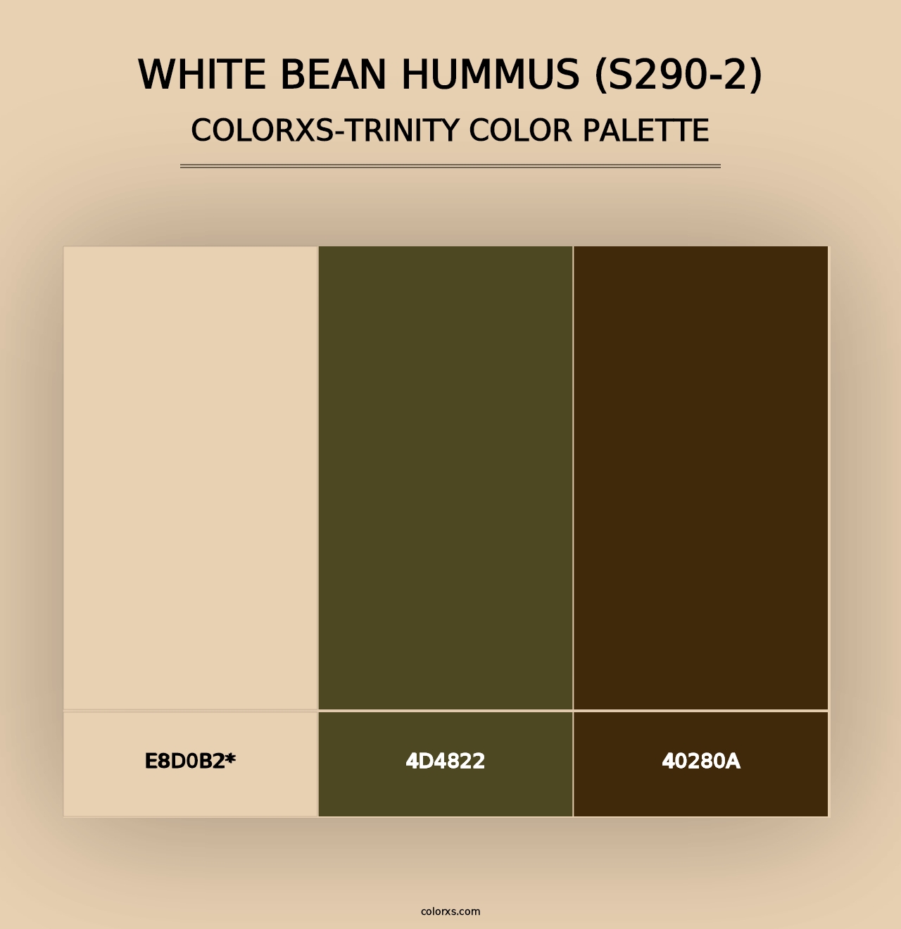 White Bean Hummus (S290-2) - Colorxs Trinity Palette