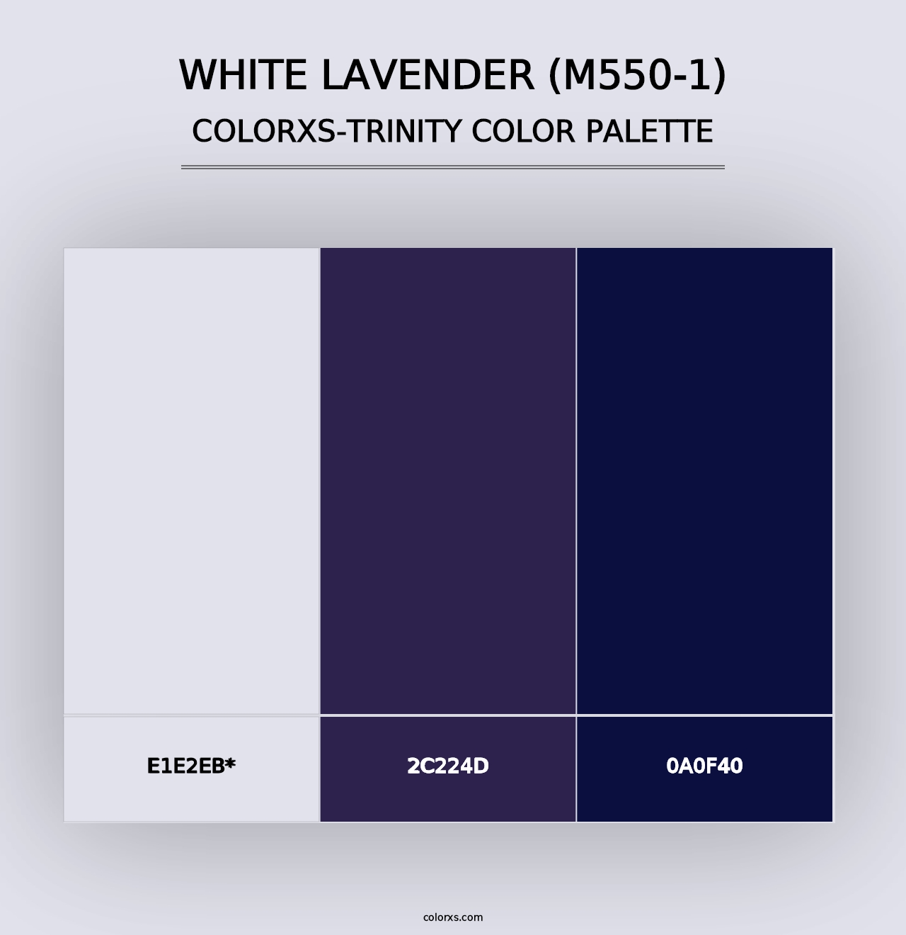 White Lavender (M550-1) - Colorxs Trinity Palette