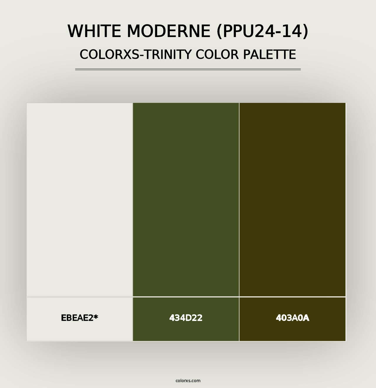 White Moderne (PPU24-14) - Colorxs Trinity Palette