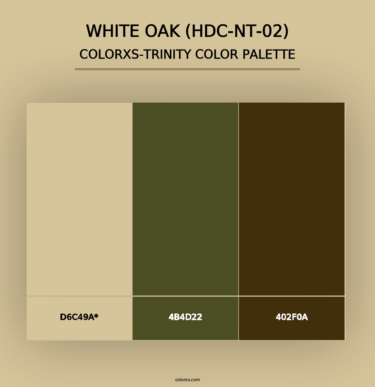 White Oak (HDC-NT-02) - Colorxs Trinity Palette