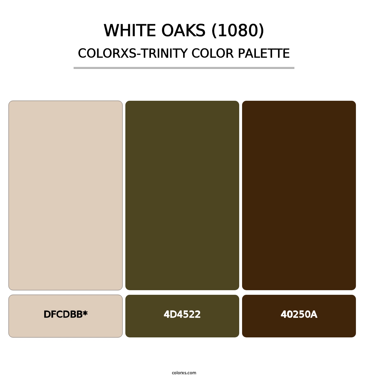 White Oaks (1080) - Colorxs Trinity Palette