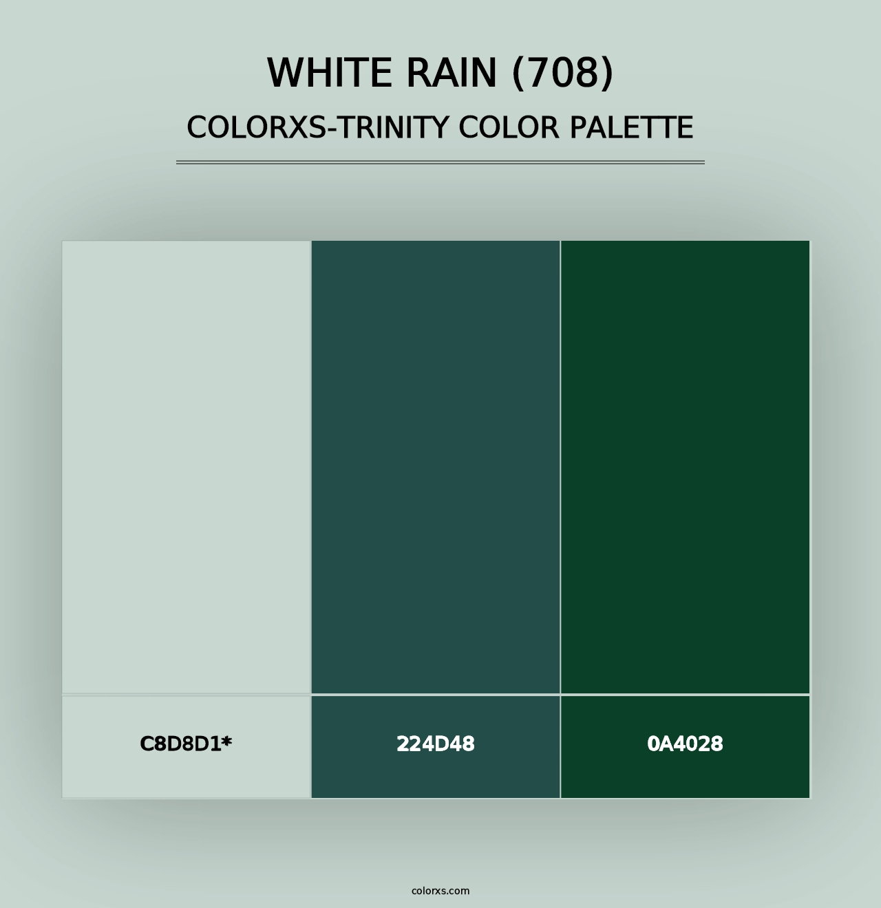 White Rain (708) - Colorxs Trinity Palette