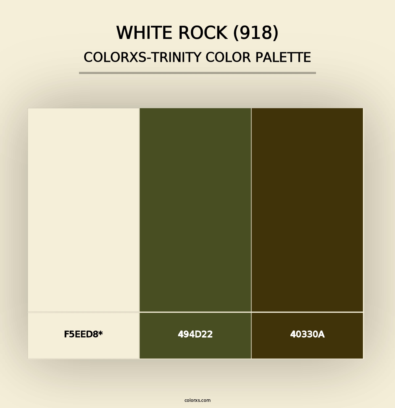 White Rock (918) - Colorxs Trinity Palette