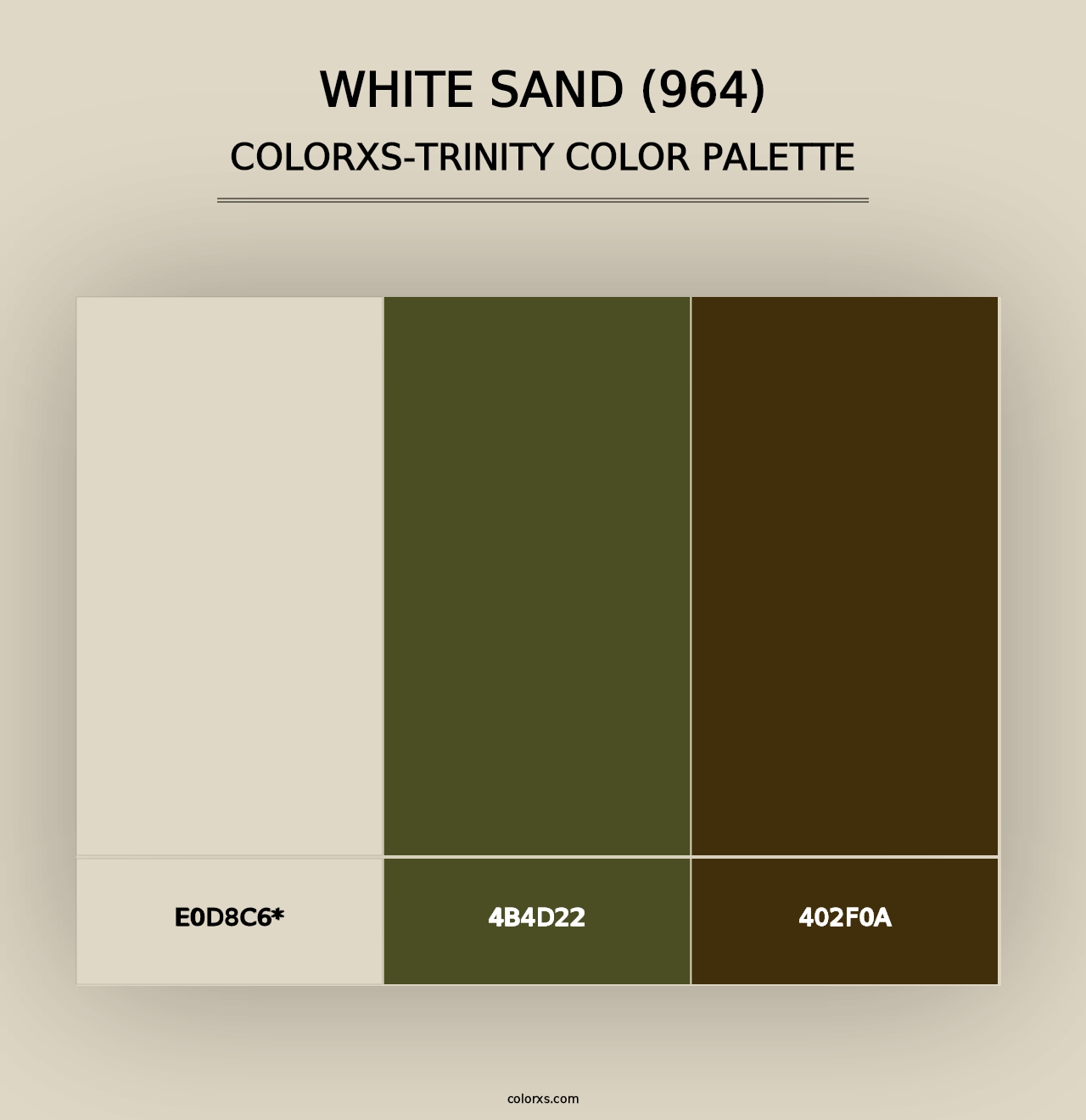 White Sand (964) - Colorxs Trinity Palette