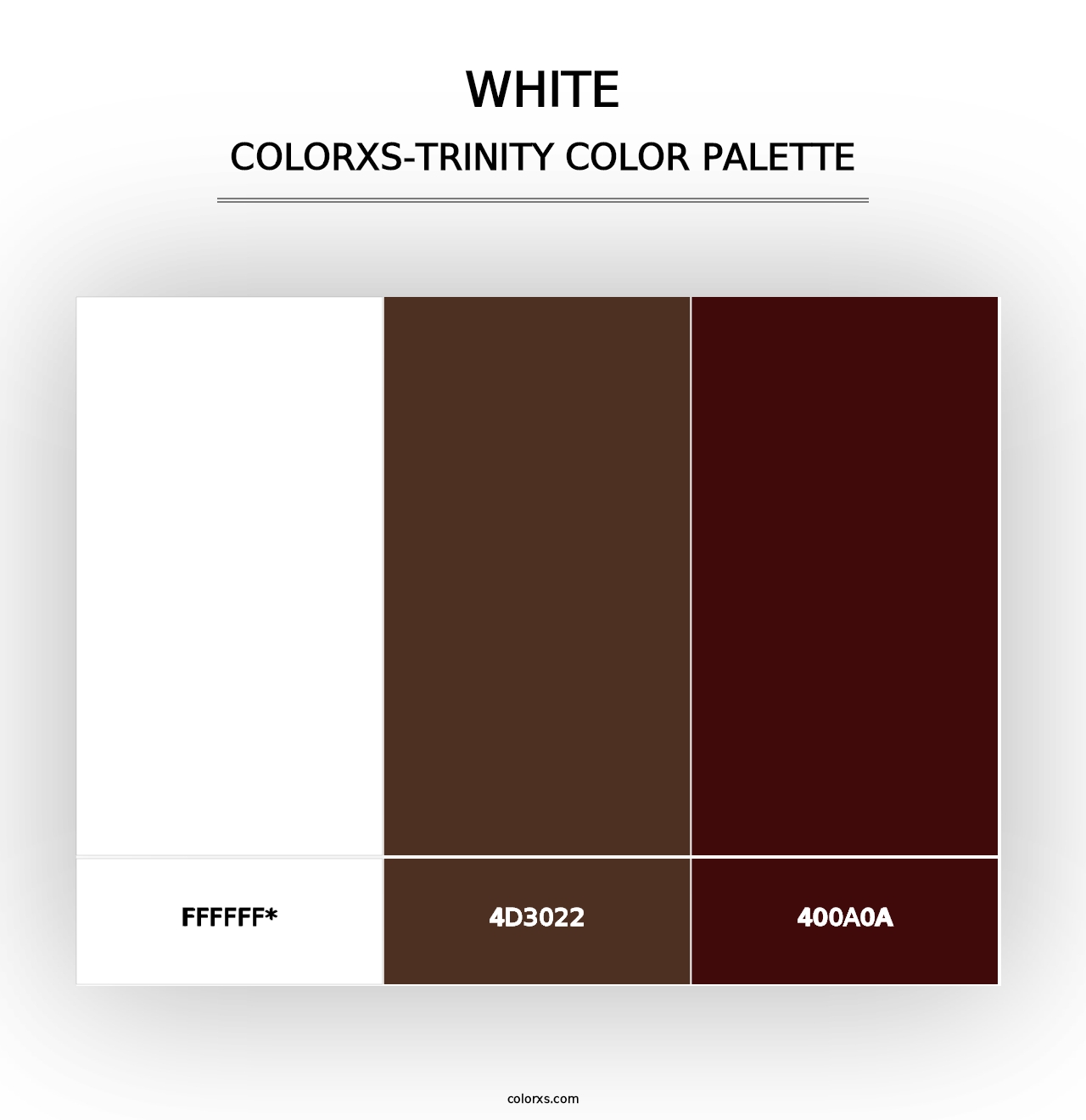 White - Colorxs Trinity Palette