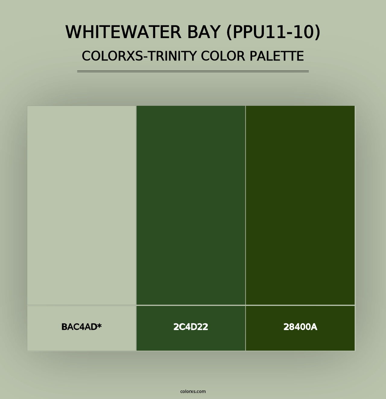 Whitewater Bay (PPU11-10) - Colorxs Trinity Palette