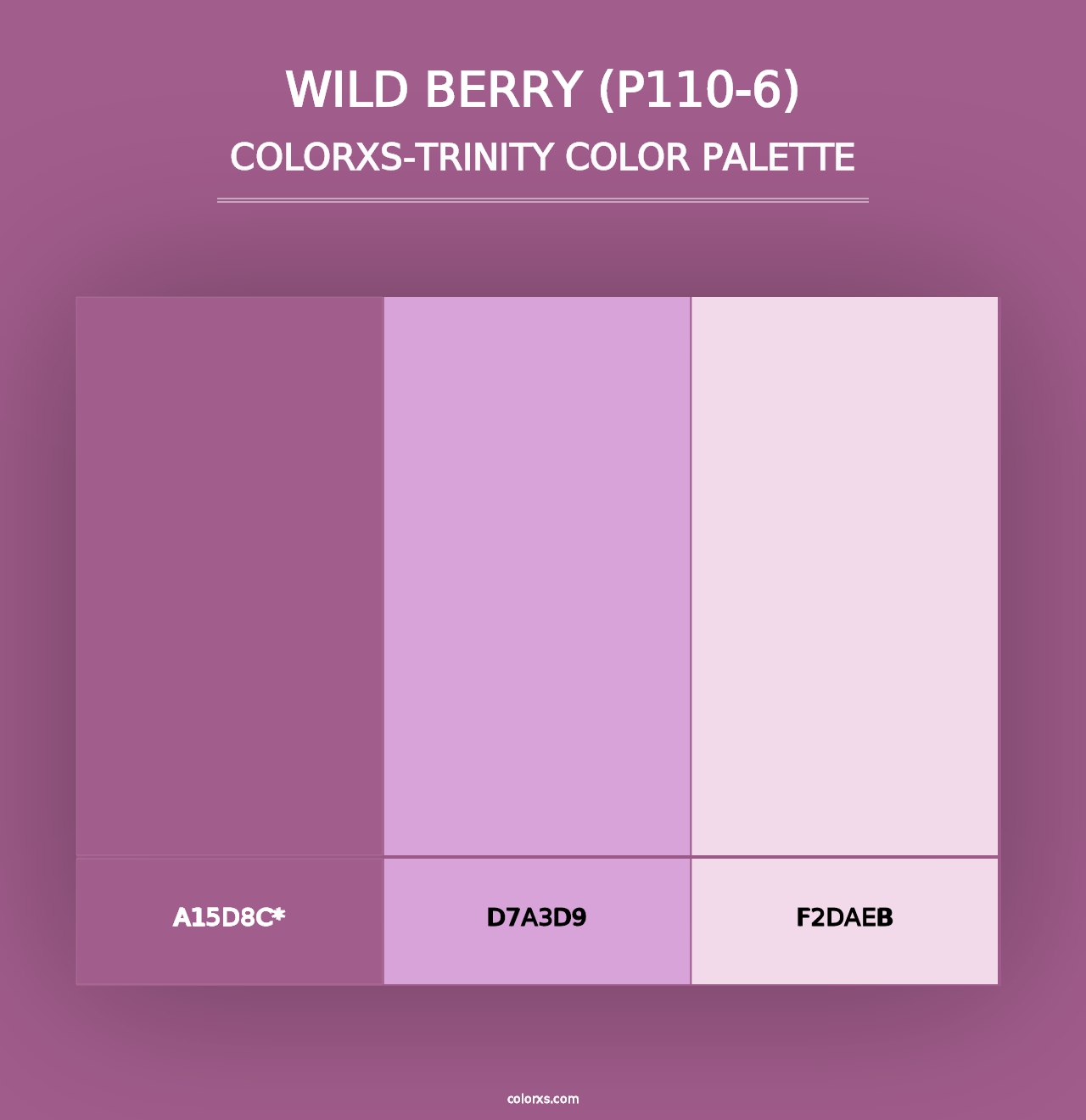 Wild Berry (P110-6) - Colorxs Trinity Palette