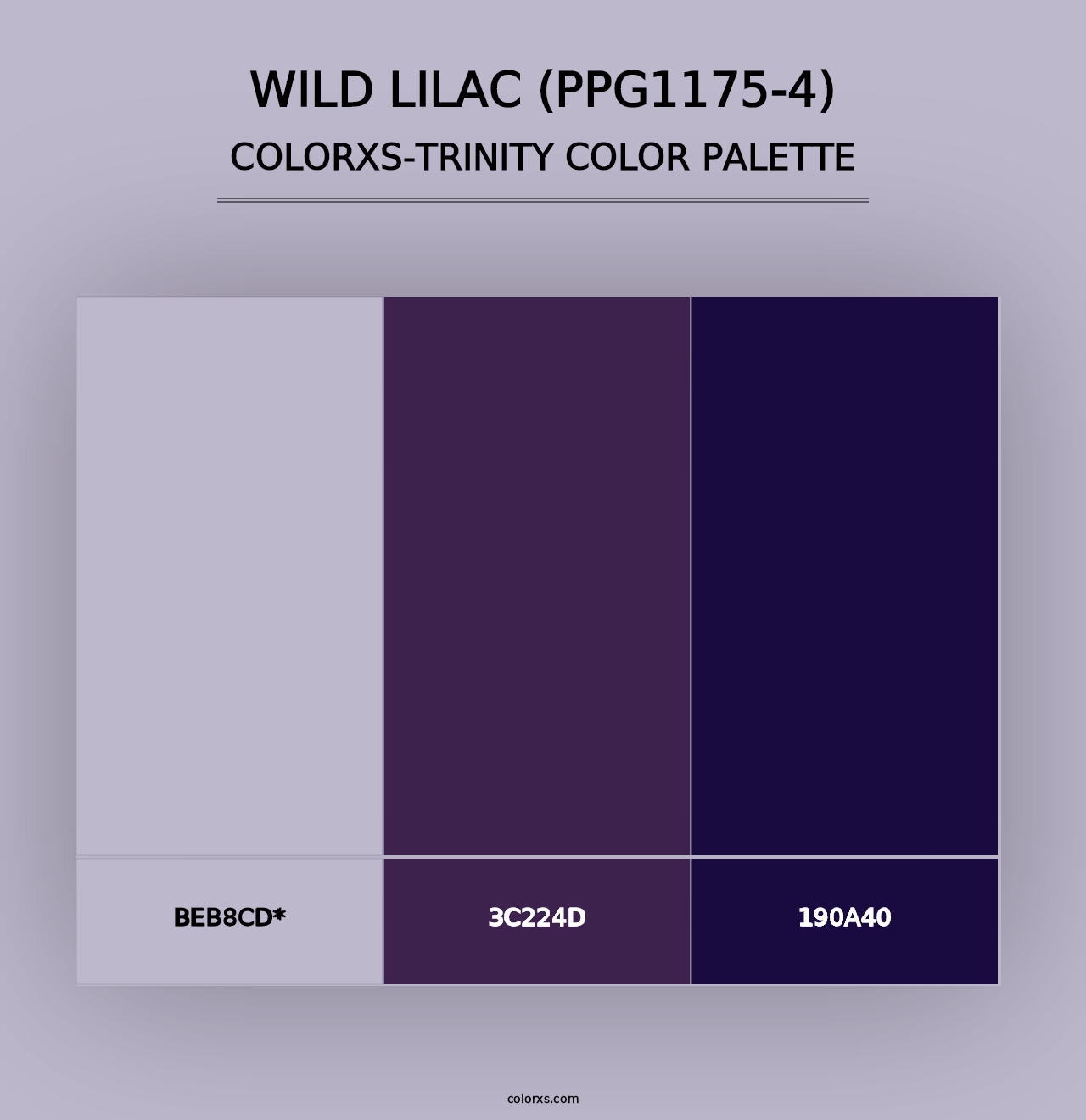 Wild Lilac (PPG1175-4) - Colorxs Trinity Palette